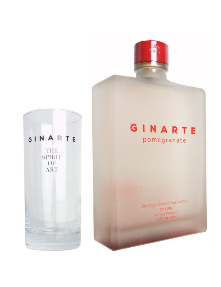 Gin GINARTE Pomegranate 43.5° - 0.7L + Bicchiere OMAGGIO