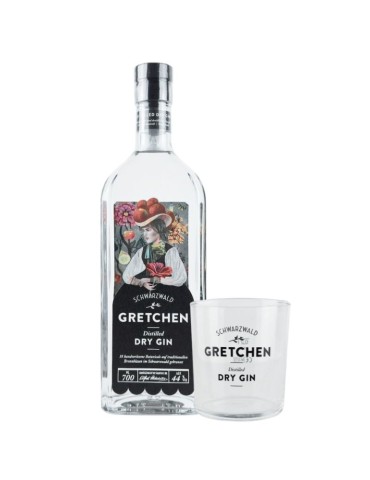 GRETCHEN Distilled Dry Gin - 0,70L + Bicchiere OMAGGIO