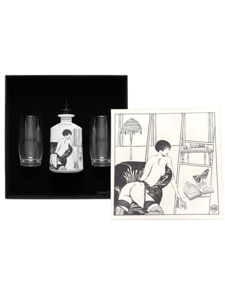 J.Rose London Dry Gin JRB VALENTINA 2 Confezione regalo - 0,70L