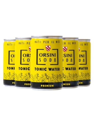 Tonic Water Premium Orsini Soda - 0,15L x 24 LATTINE