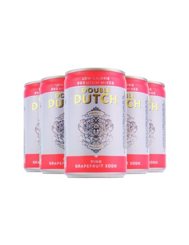 DOUBLE DUTCH Pink Grapefruit Soda - 0.15L x 24 LATTINE