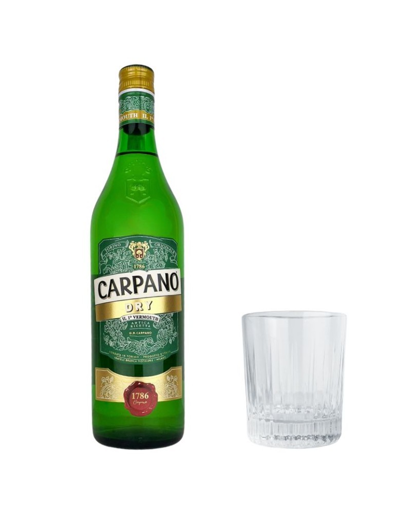 Vermouth Carpano Dry 1L + 1 Tumbler OMAGGIO
