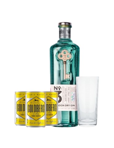 Kit Gin Tonic No3 London Dry + Goldberg Premium + Bicchieri OMAGGIO