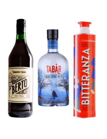 Kit Twist Negroni - Tabar London Dry + Vermouth Berto + Bitteranza
