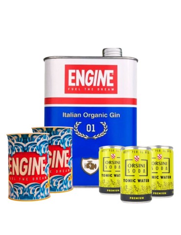 CocKit Gin Tonic "Gin Engine + OrsiniPremium + Bicchieri"