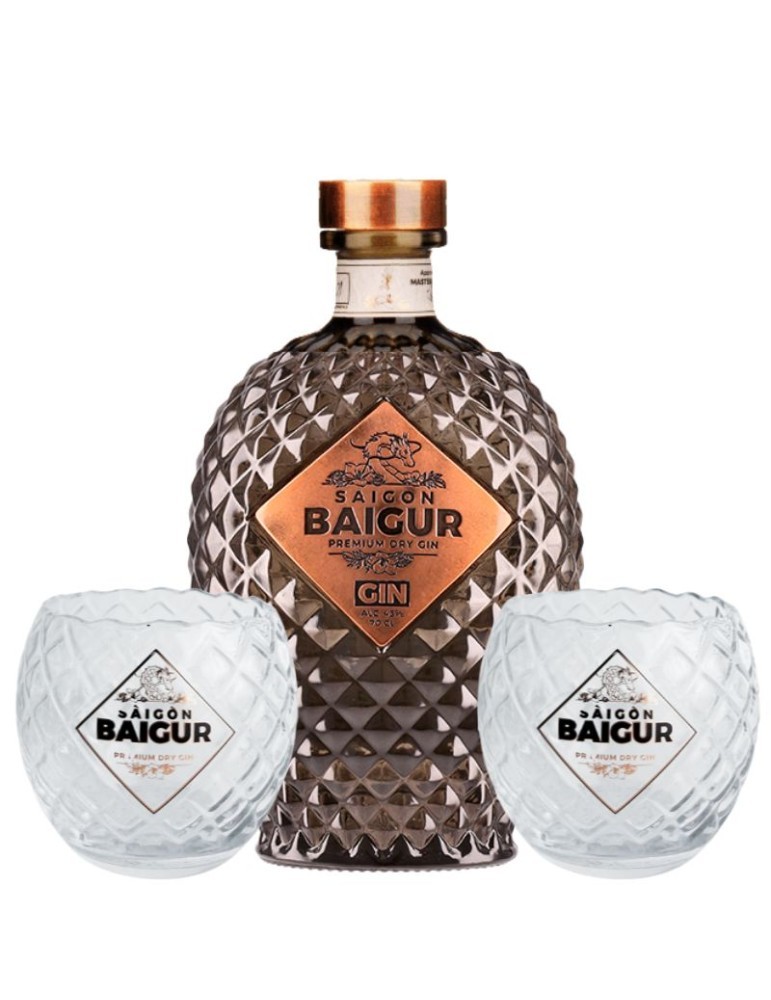 Gin Saigon Baigur  + 2 Bicchieri Dragon omaggio