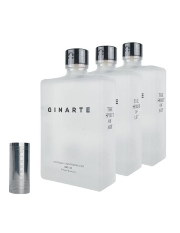 Gin GINARTE 0,7 L x 3 Btg + Jigger Ginarte in OMAGGIO