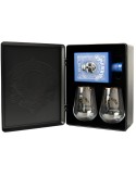Amuerte Blue Metal Box Gin - 43% Vol. - 0,70 L + 2 Bicchieri