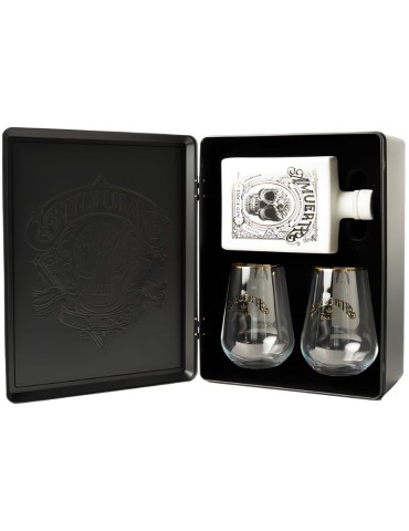 Amuerte White Metal Box Gin - 0,70 L + 2 Bicchieri