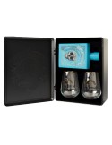 Amuerte Light Blue Metal Box Gin - 0,70 L + 2 Bicchieri