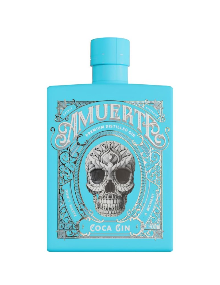 Gin Amuerte Coca Leaf Light Blue - 0,7 L