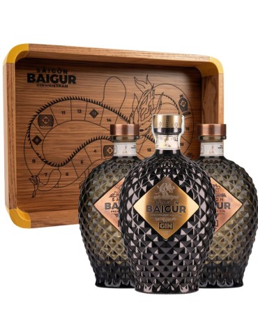 Saigon Baigur Gin Premium + Blossoming Dragon con Gioco/Vassoio OMAGGIO
