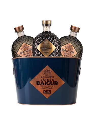 Saigon Baigur Gin Premium + Blossoming Dragon con Steel Bucket OMAGGIO