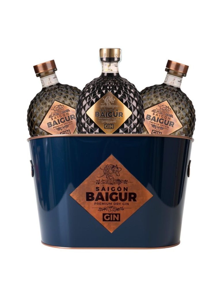 Saigon Baigur Gin Premium + Blossoming Dragon con Steel Bucket OMAGGIO