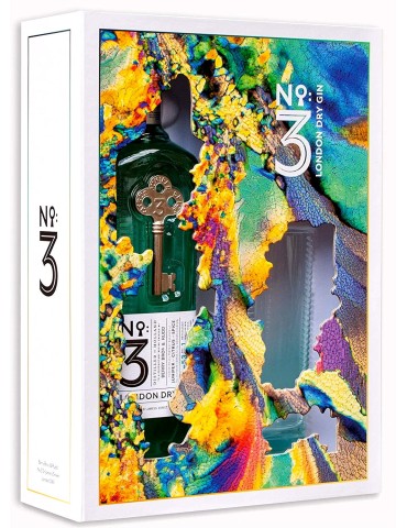 Gin No 3 London Dry con Bicchiere  Confezione Regalo