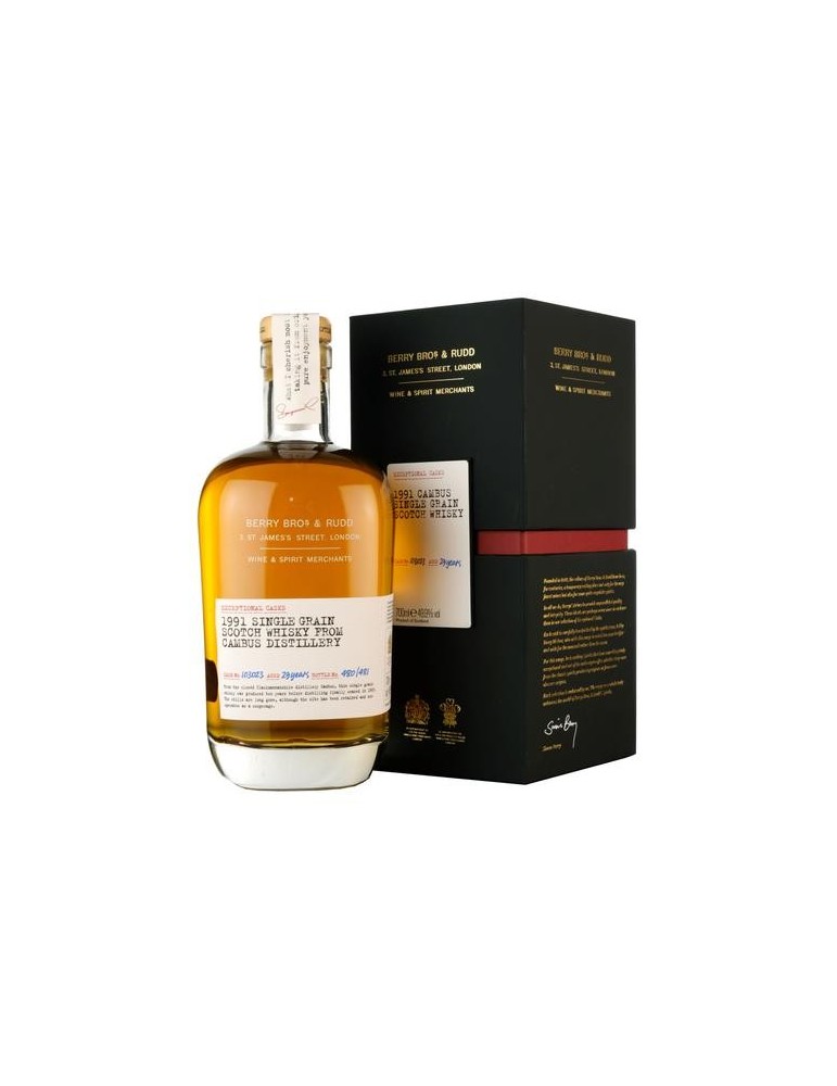 xceptional Casks 1991 Cambus, Single Grain Whisky, Lowlands | Berry Bros. & Rudd
