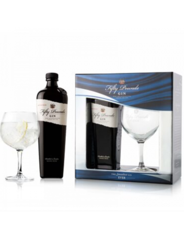 Gin Fifty Pounds London Dry - 0,7 L + ELEGANTE BALLON