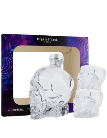 Vodka Crystal Head - 0,70L + 2 bicchieri | Confezione regalo