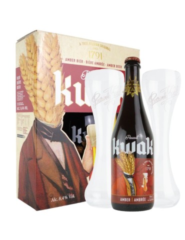 Cadeau Birra Kwak - 0,75L + 2 Bicchieri