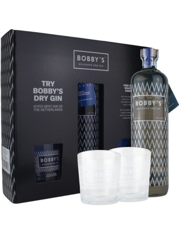 Bobby's Schiedam Dry Gin - 0,7 L + Bicchieri