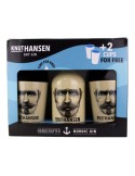 Gin Knut Hansen + 2 Bicchieri in Ceramica  - 0,5 L