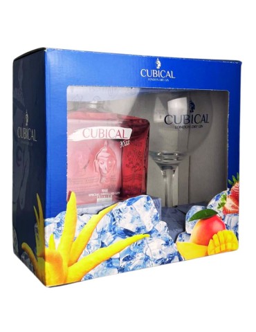 Gin Cubical Kiss - 0,7 L + Calice