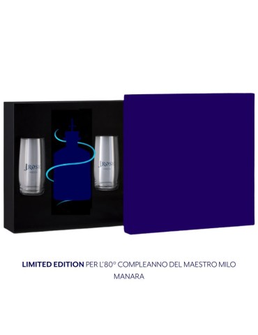 J.Rose Limited Edition 80° Milo Manara  Box Regalo 2 Bicchieri - 0,70L