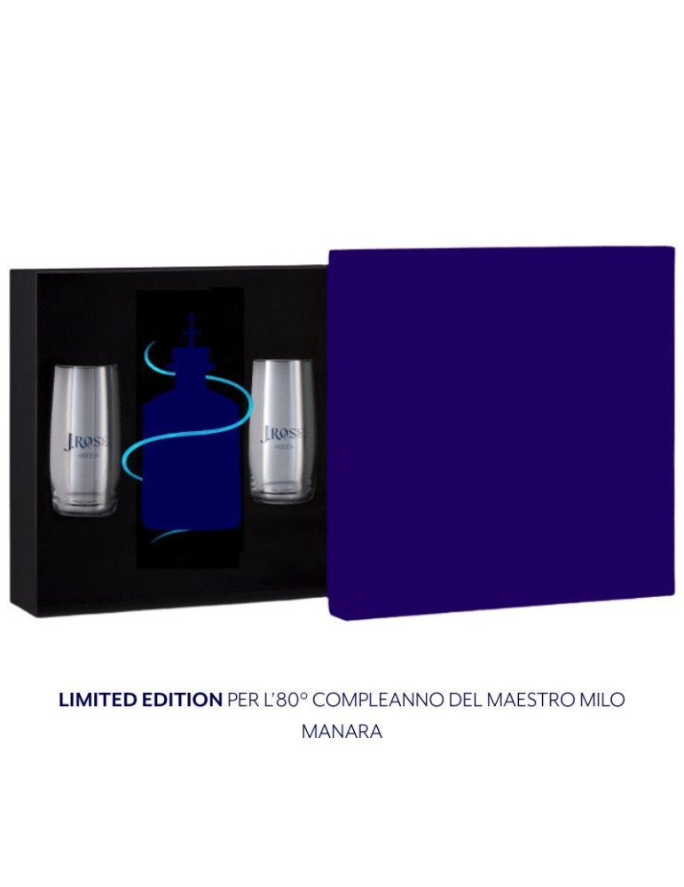 J.Rose Limited Edition 80° Milo Manara  Box Regalo 2 Bicchieri - 0,70L