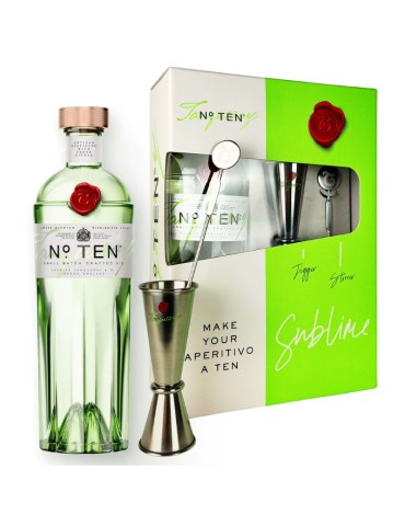 Tanqueray Ten - 0,70L + Jigger & Stirrer | Gift Box