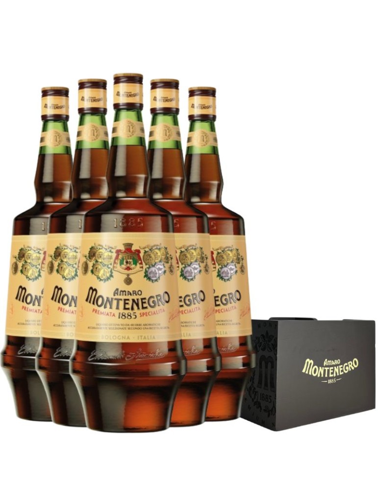 Amaro Montenegro 1,5L x 6 BTG + 1 Portatovaglioli OMAGGIO