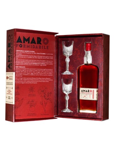 Amaro Formidabile + 2 Bicchieri -  0.7L | Gift Box