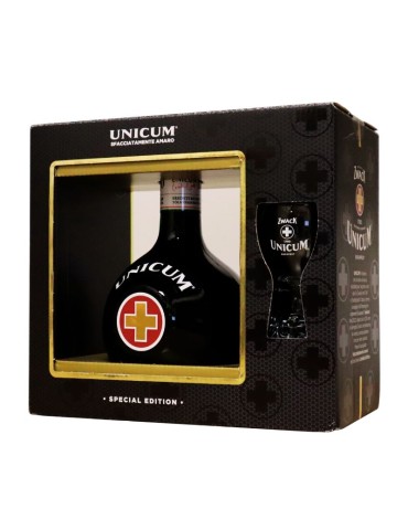 Amaro Unicum + Bicchiere - 0,7L | Gift Box