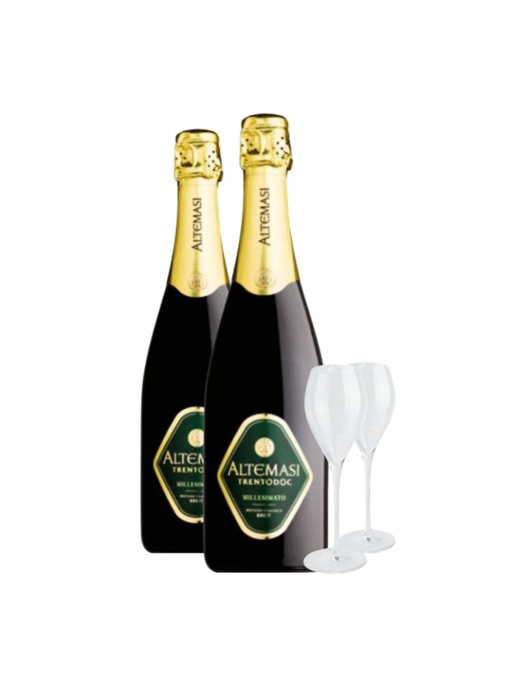 Trento DOC Millesimato Brut 2020 + 2 Flute OMAGGIO | ALTEMASI
