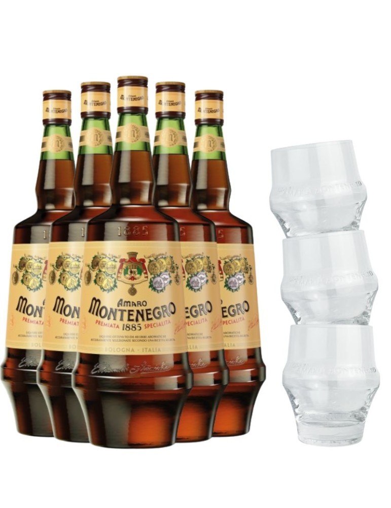 Montenegro Amaro - 1,5 L x 6 BTG + 3 BICCHIERI OMAGGIO