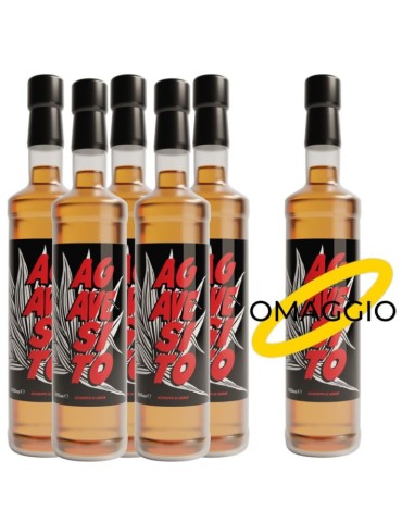 Agavesito Sciroppo d'agave - 0,50L x 5 BTG + 1 OMAGGIO