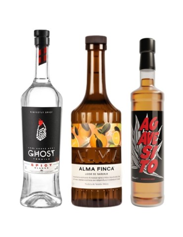 Kit Spicy Margarita - Tequila Ghost + Agavesito + Alma Finca Orange Liqueur