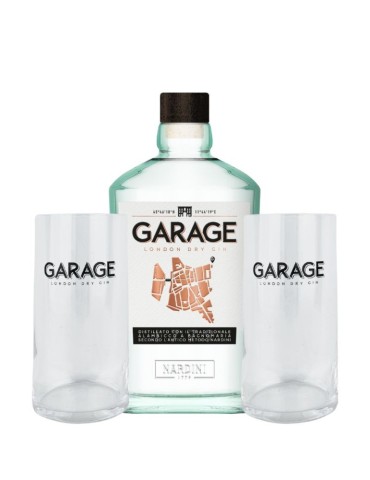 London Dry Gin Garage - 0.7L + 2 Bicchieri OMAGGIO