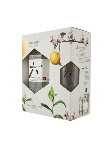 Gin Roku Japanase Craft + Bicchiere - 0,7L | Gift Box