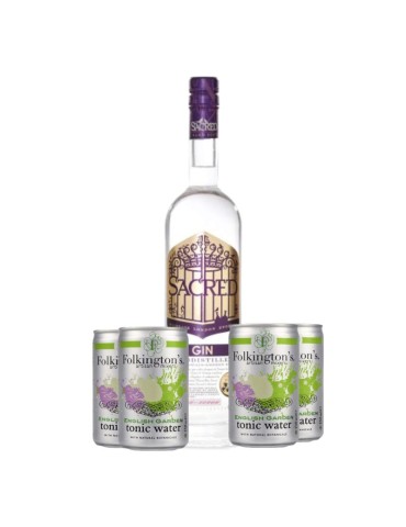 Kit Gin Tonic Sacred + Tonic Water Folkington's English Garden