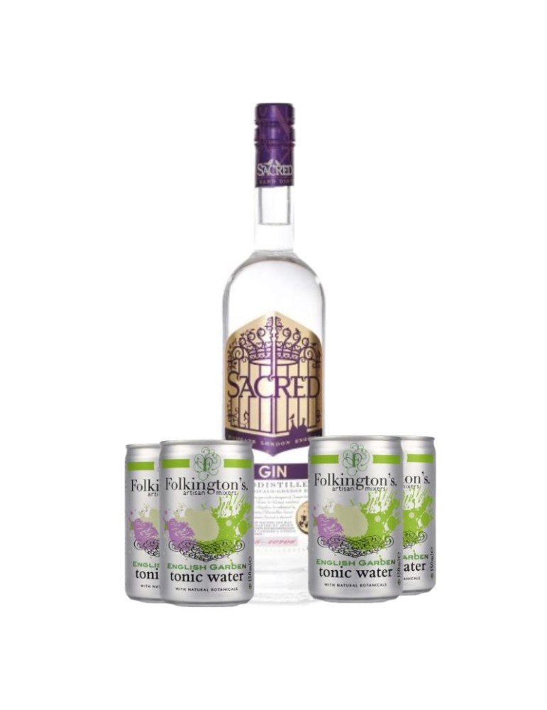 Kit Gin Tonic Sacred + Tonic Water Folkington's English Garden